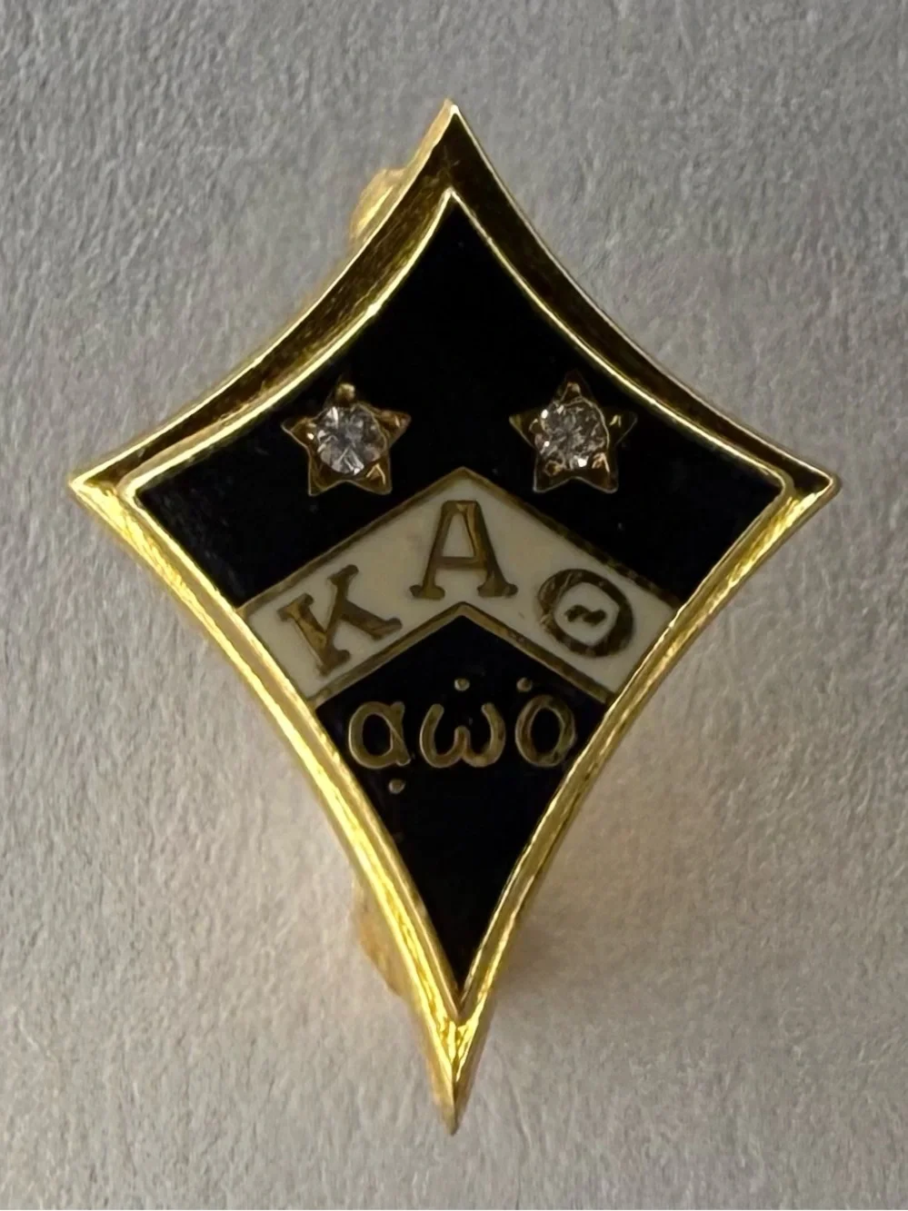 Vintage 1969 KAPPA ALPHA THETA Sorority Badge Pin KAΘ Delta Theta Chapter UF